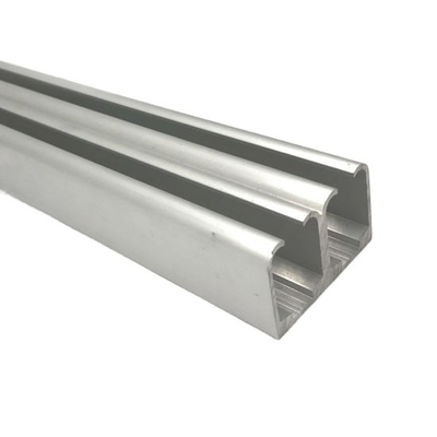 0.8mm-3.0mm 두께 슬라이딩 커튼 레일 Shengxin를위한 애노이드 알루미늄 프로파일