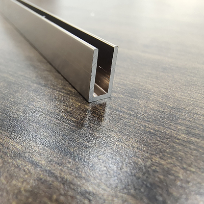 0.30mm 두께 유리 릴링 U 모양을 위한 맞춤화 된 안오디제 알루미늄 프로필