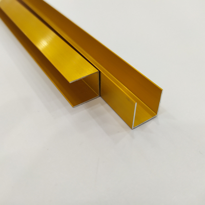 0.30mm 두께 유리 릴링 U 모양을 위한 맞춤화 된 안오디제 알루미늄 프로필