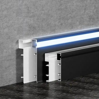 GB5237-2008 표준 알루미늄 베이스보드 프로파일 LED 베이스보드 바닥 스키팅 보드